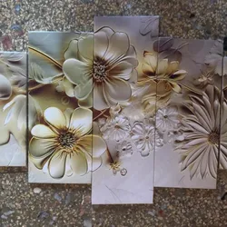 flores blancas y color cremita 🖌️🌼