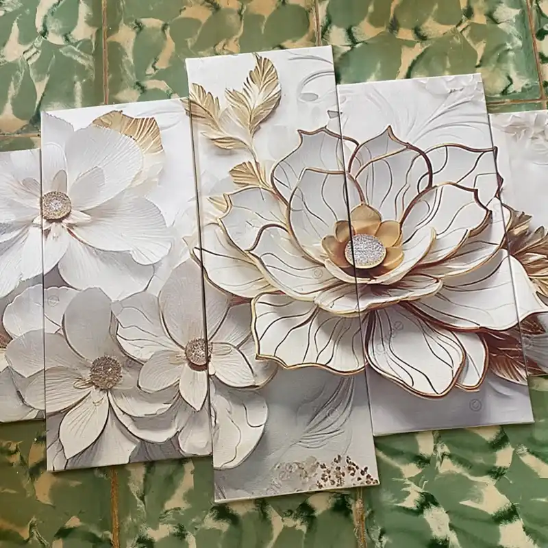 Flores blancas y doradas 2.0⚜️