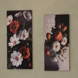 Flores blancas y naranjas 🧡
