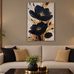 Flores doradas y negras 💛🖤