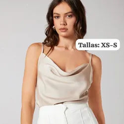 Blusa de Satén beich