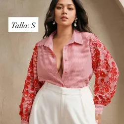 Camisa elegante estampada