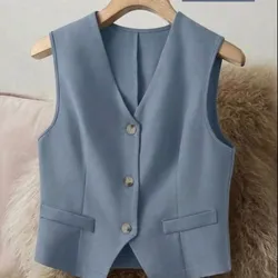 Chaleco elegante azul