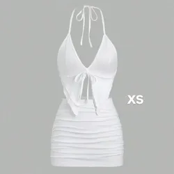 Conjunto de playa de saya y blusa