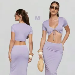 Conjunto de saya y blusa