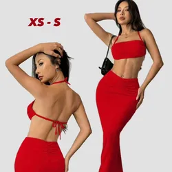 Conjunto de saya y blusa