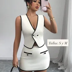 Conjunto de saya y chaleco