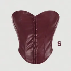 Corset engomado rojo vino