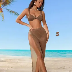 Juego de bikini carmelita