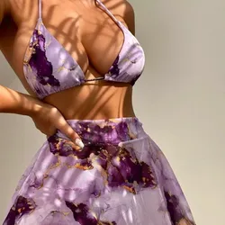 Juego de bikini violeta