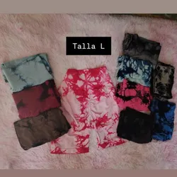 Licras cortas levanta glúteos marmoleadas