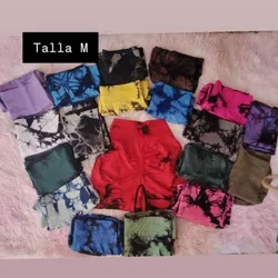 Licras cortas levanta glúteos marmoleadas