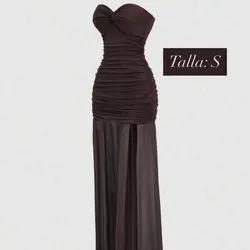 Vestido carmelita escotado