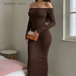 Vestido carmelita mangas largas