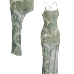 Vestido corto estampado