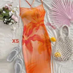 Vestido de verano con apertura de pierna