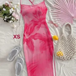 Vestido de verano con apertura de pierna