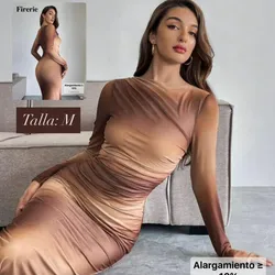 Vestido mangas largas