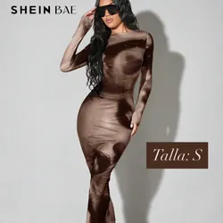 Vestido mangas largas