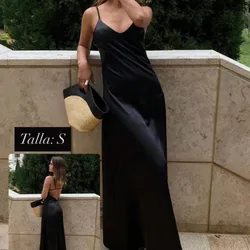 Vestido negro ancho