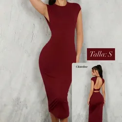 Vestido rojo con espalda descubierta 