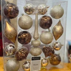 Set de bolas navideñas