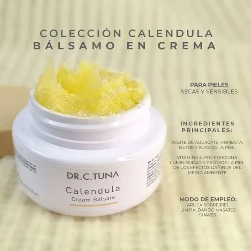 bálsamo MULTIUSOS de Caléndula Dr. C. Tuna que no puede faltar en tu vida! 🌼✨