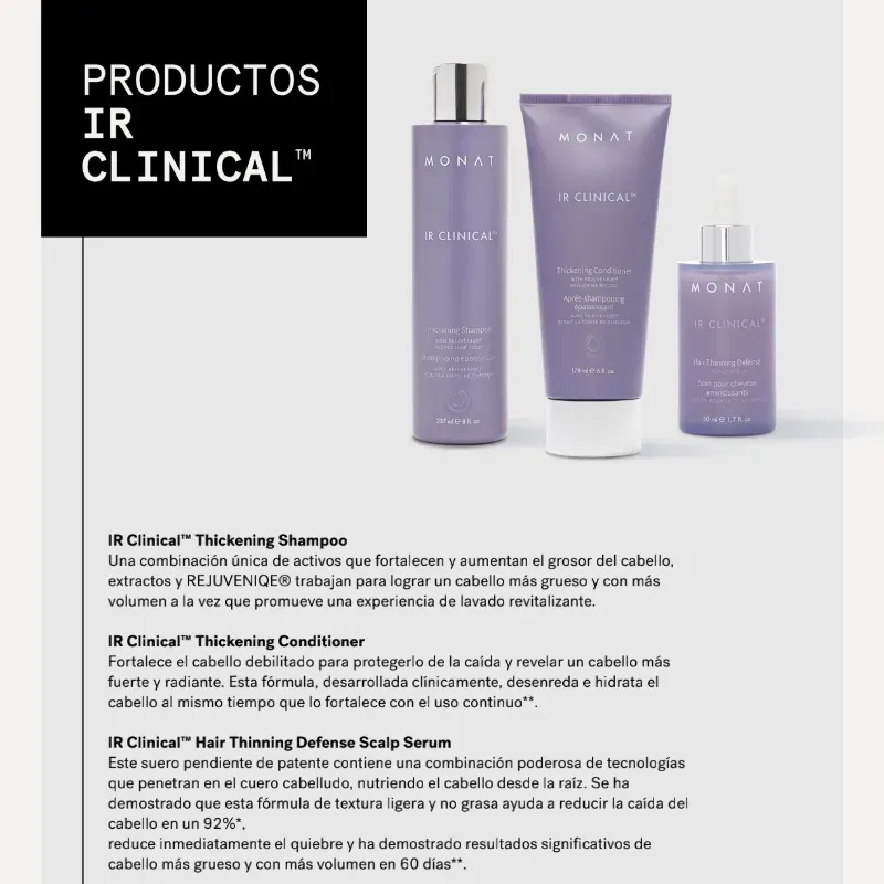 Cabello debil, combate la caída-  Ir Clinical