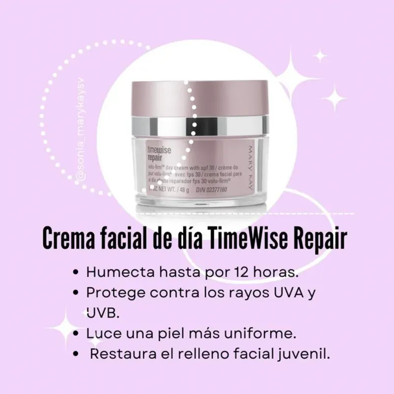 Crema Facial para el Día Efecto Reparador FPS 30 Volu-Firm® TimeWise® Repair, 