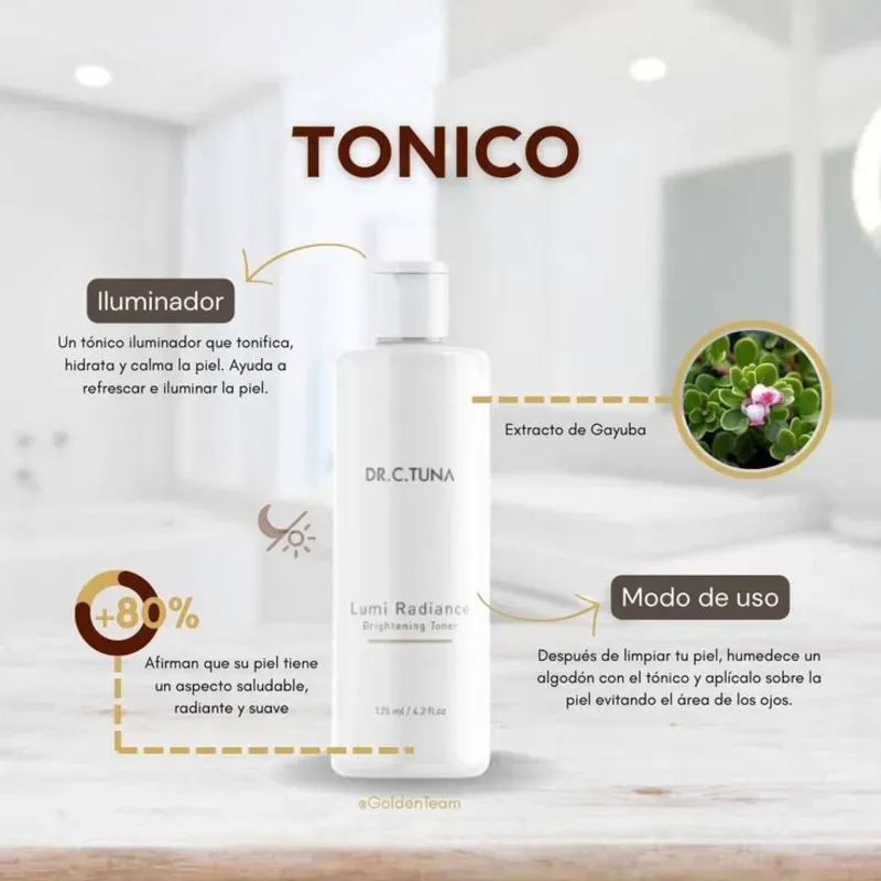 Tónico iluminador Dr. C. Tuna Lumi Radiance