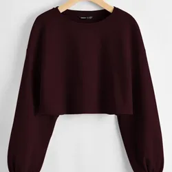 Abrigo rojo vino corto