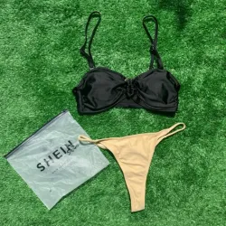 Bikini negro y amarillo