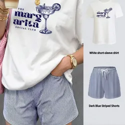 Conjunto de pullover y short azul