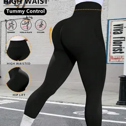 Lycra negra larga levanta glúteo