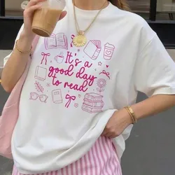 Pullover blanco con texto rosado