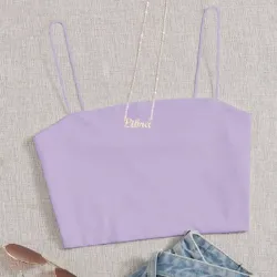 Top morado de tirantes