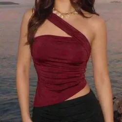 Top rojo vino
