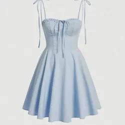 Vestido azul celeste