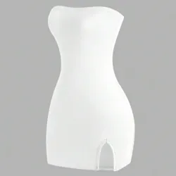 Vestido blanco corto