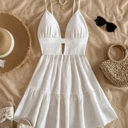 Vestido blanco de tirantes