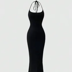 Vestido negro largo