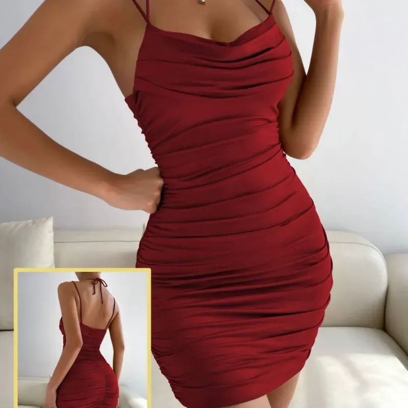 Vestido rojo ajustado