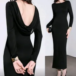 🖤Vestido negro ,espalda descubierta