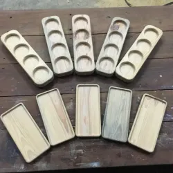 Platos de madera 