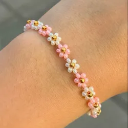 Pulseras de flores 