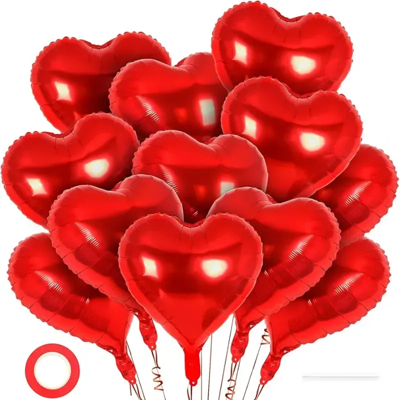 Globo de corazón  10" rojo