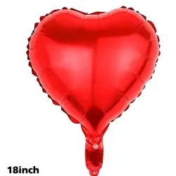 Globo de corazón 18" rojo