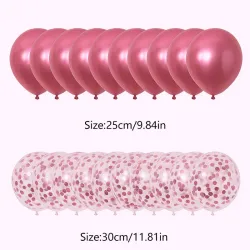 Paq de 20 globos rosado