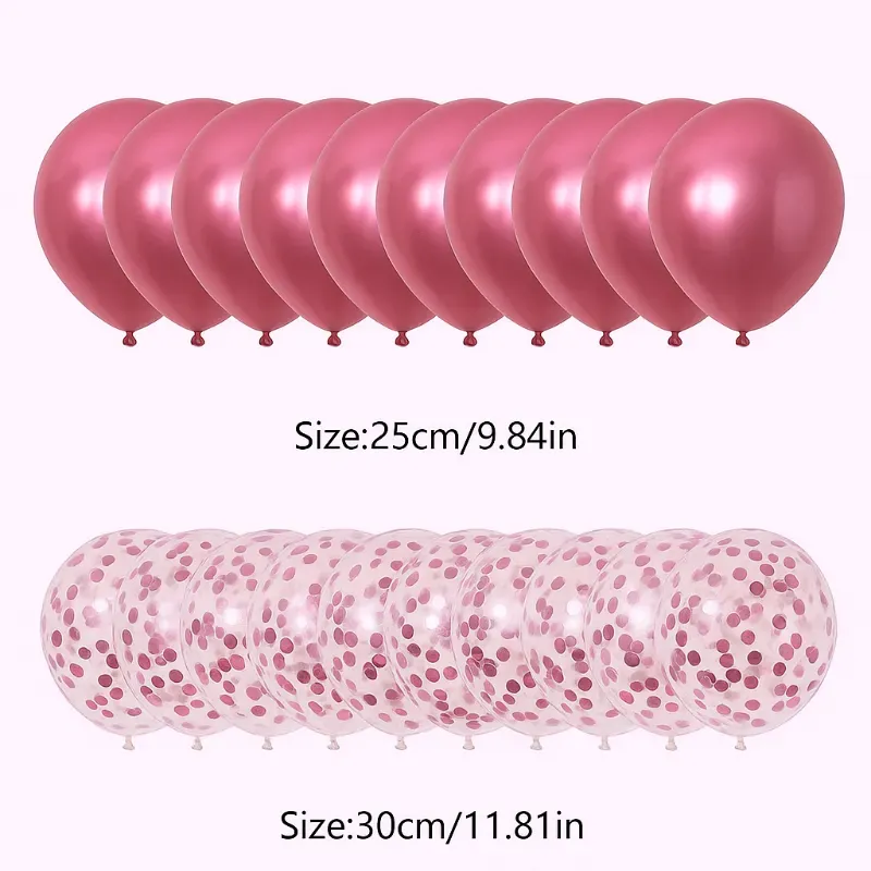 Paq de 20 globos rosado