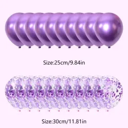 Paq de 20 globos morado